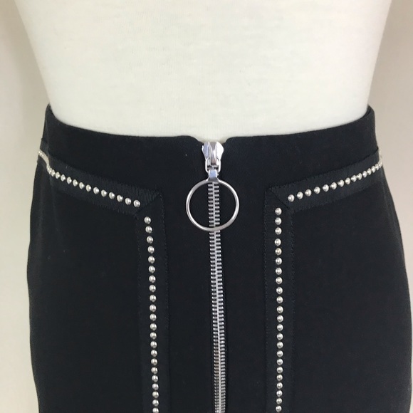 Maje front zip studded skirt - Picture 3 of 8